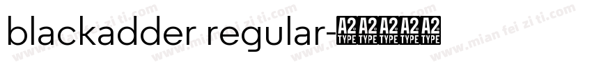 blackadder regular字体转换